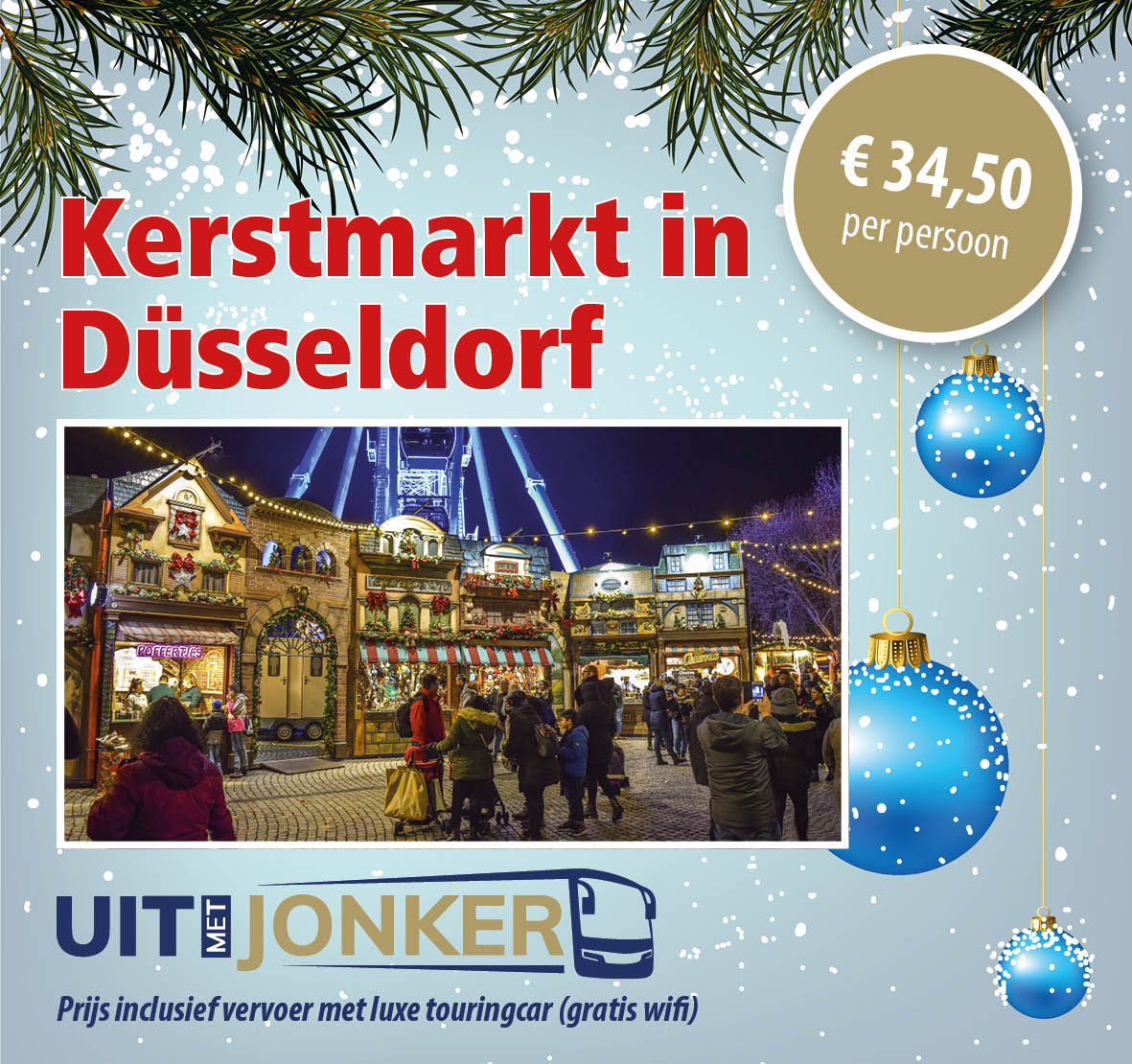 Dagtocht kerstmarkt Dusseldorf